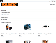 Tablet Screenshot of foliatec.co.uk